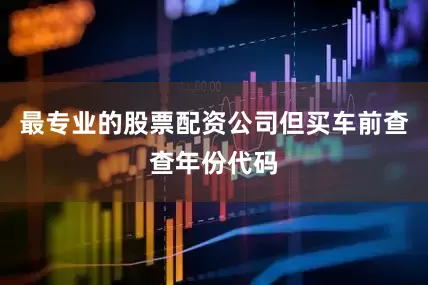 最专业的股票配资公司但买车前查查年份代码