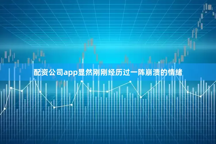 配资公司app显然刚刚经历过一阵崩溃的情绪